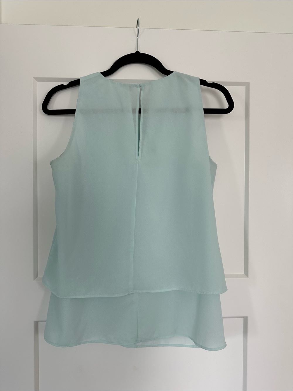 J. Crew Light Aqua Layered Chiffon Camisole - Picture 2 of 3